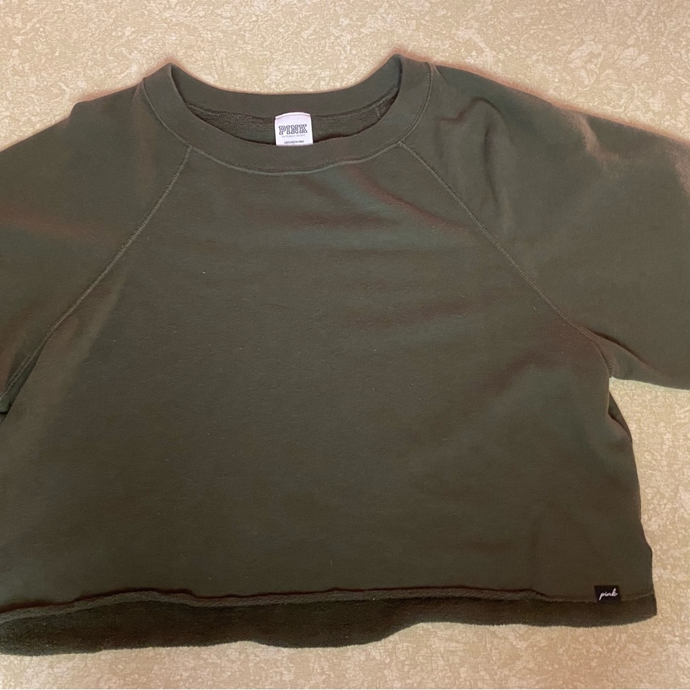 Pink Reversible Crop Sweatshirt